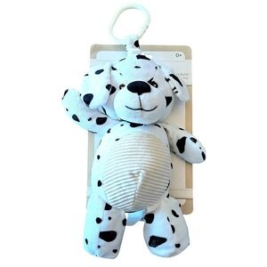 Nursery Kellybaby Dalmatian Dog Plush Rattle Toy Baby Unisex 9.5" White Spotted